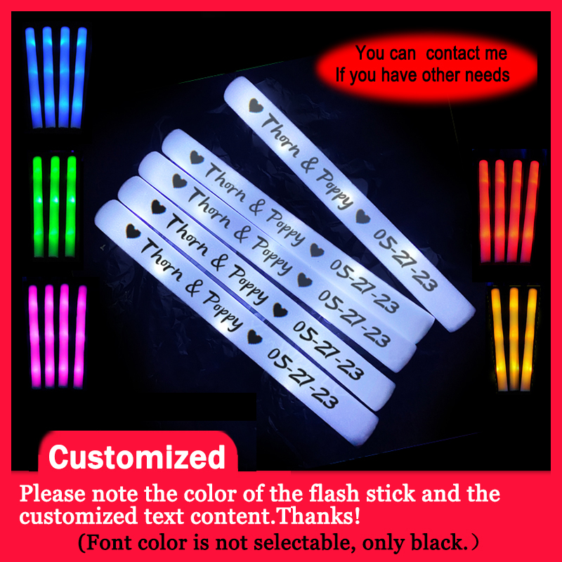 Wedding Supply Bulk - 20/30/40 Buah Stik Busa LED RGB