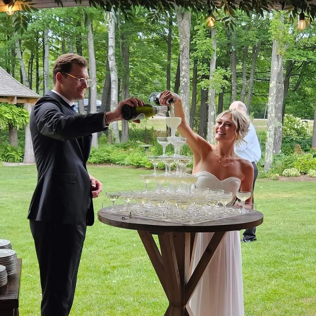 Champagne Tower Set - 20-60 Buah Gelas Coupe Sampanye Akrilik