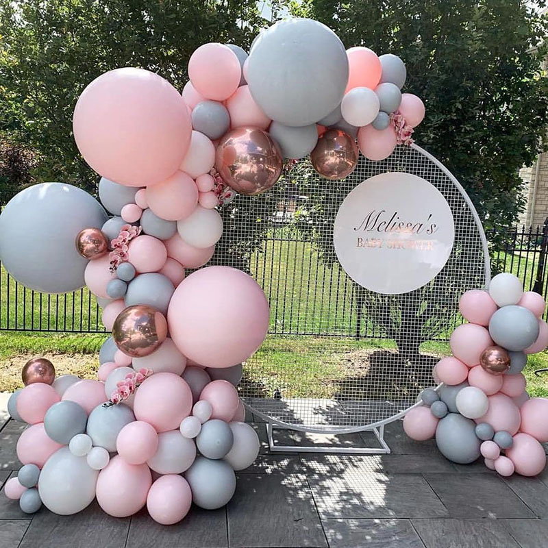 Wedding Balloon Arch - 172/143/94Cm Pemegang Balon Berdiri Lingkaran Bulat
