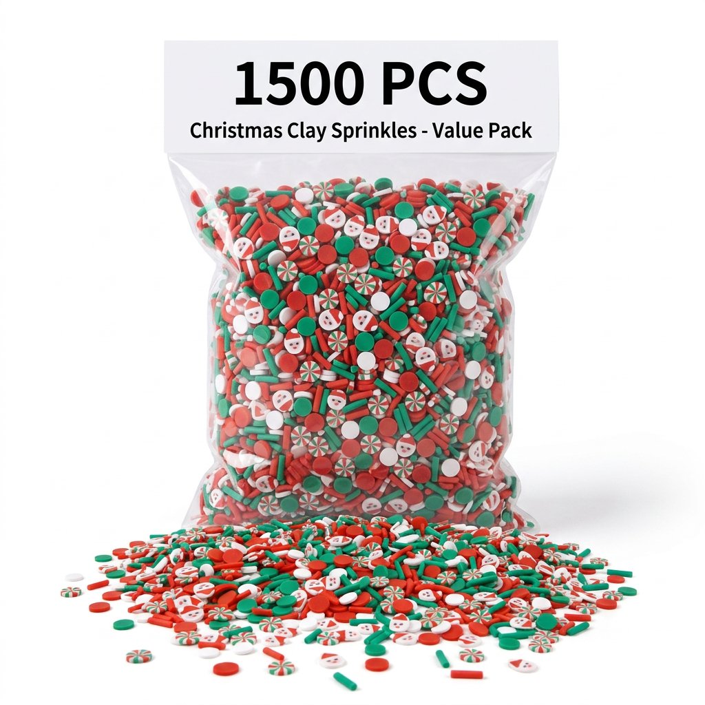 Wedding Supply Bulk - 1500pcs Hiasan Tanah Liat Natal Bentuk