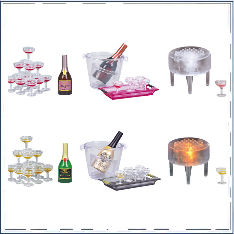 Champagne Tower Set - Gashapon Mini Wine Glass Champagne Tower