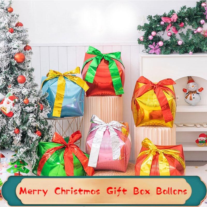 Wedding Supply Shops - Kotak Hadiah Natal 4D Persegi 22