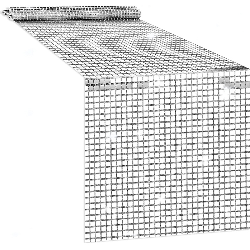 Table Runner Sequin - Disco taplak meja pesta Retro 70s