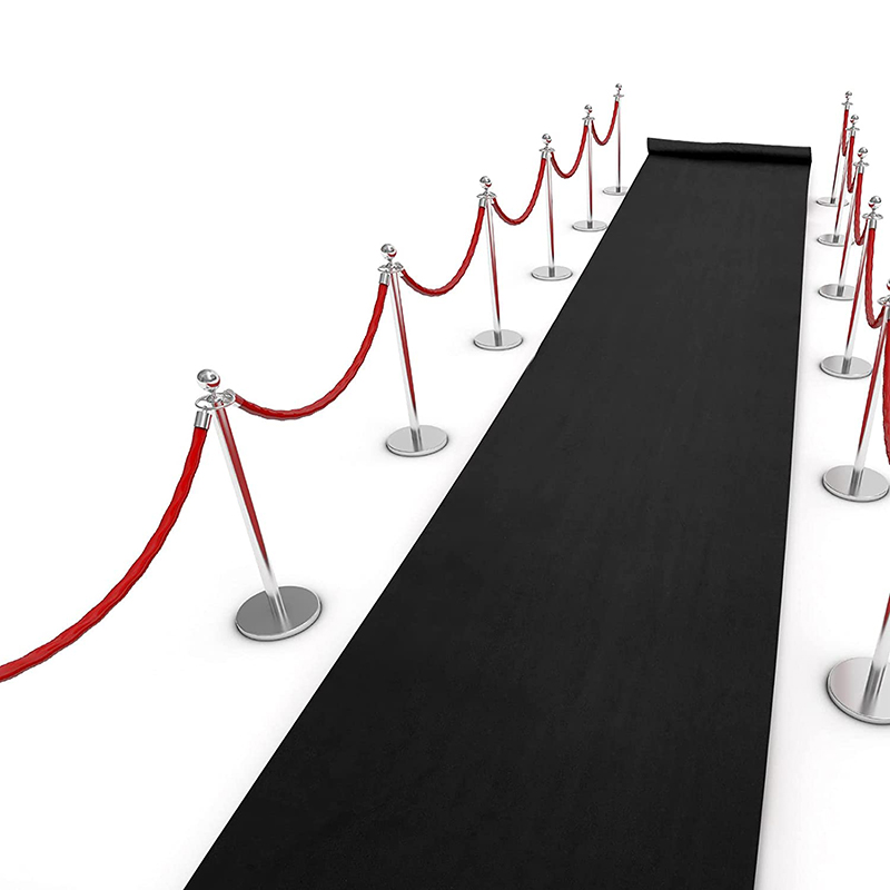 Aisle Runner White - Karpet Hitam Anti-selip Karpet Pernikahan Pelari