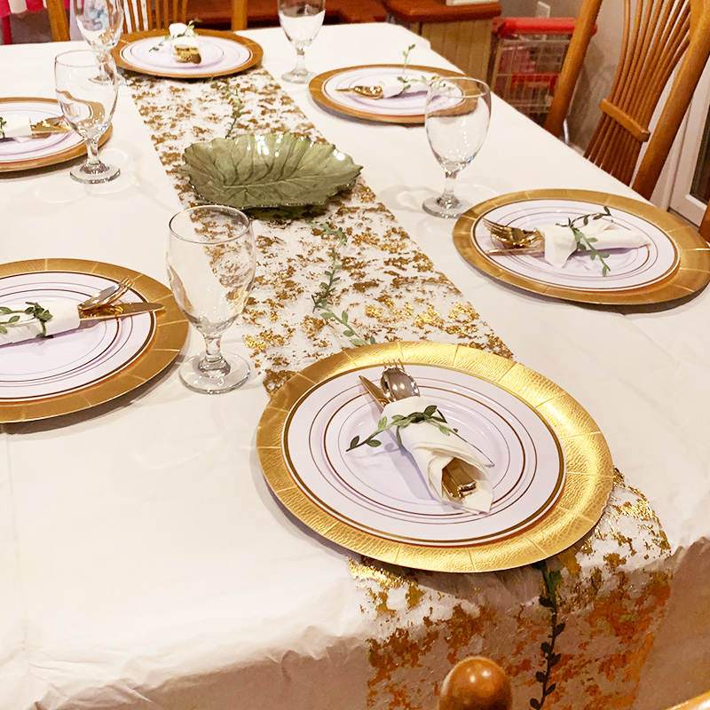 Taplak meja pernikahan 273/500 - Table Runner Sequin ulasan dan harga