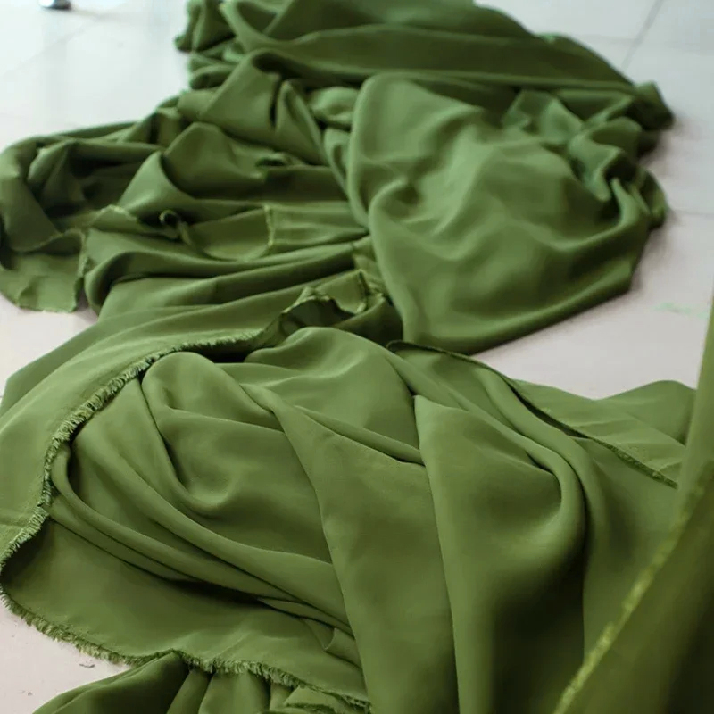 Kain sifon hijau zaitun dekora - Wedding Backdrop Curtain ulasan dan harga