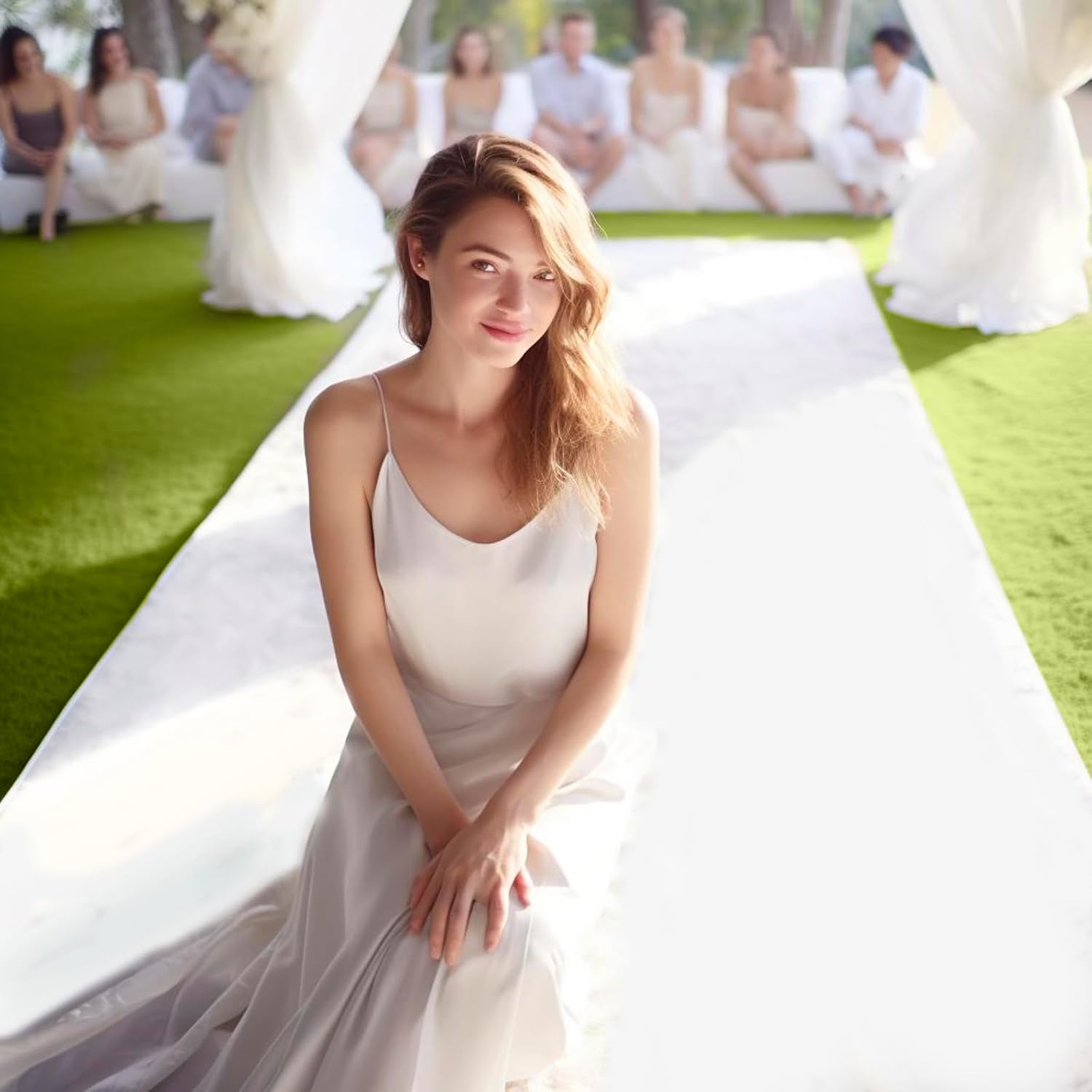 Karpet Pernikahan Tahan Lama,  - Aisle Runner White ulasan dan harga