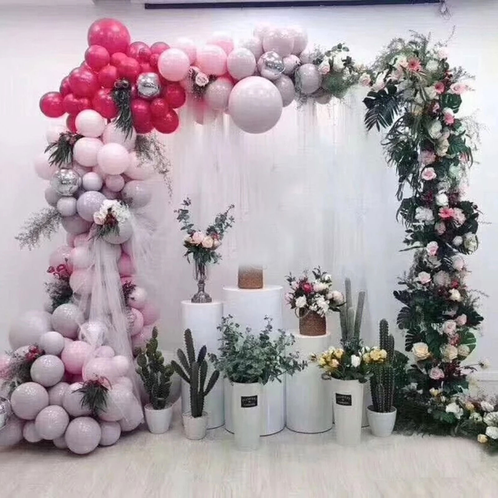 2.1x2m / 79x83 inci emas perni - Wedding Balloon Arch ulasan dan harga