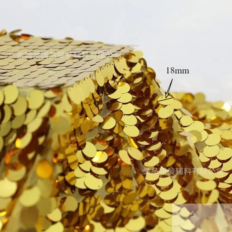 1 Yard Kain Renda Berpayet Pay - Table Runner Sequin ulasan dan harga