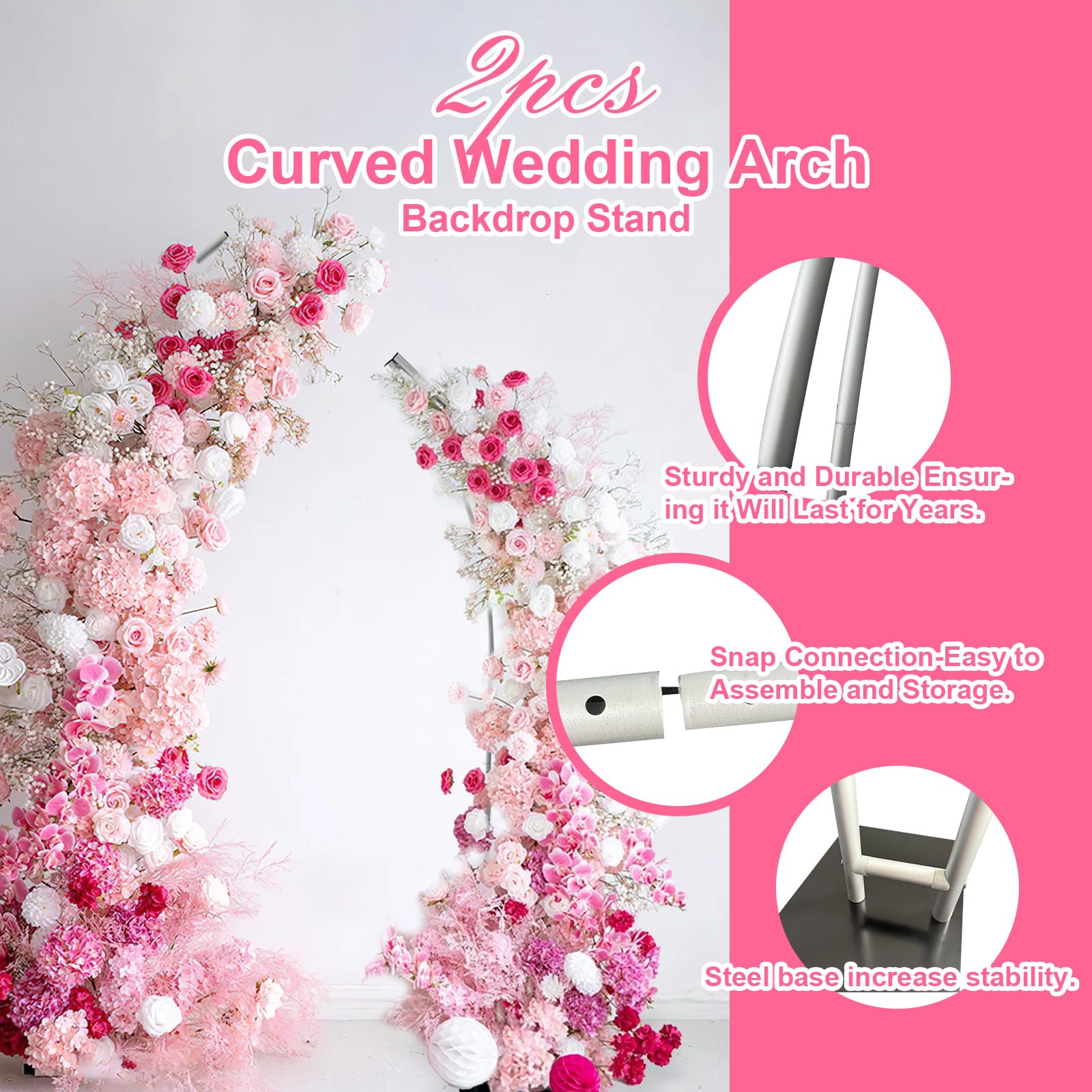 Stand Balon Lengkung Setengah  - Wedding Balloon Arch ulasan dan harga