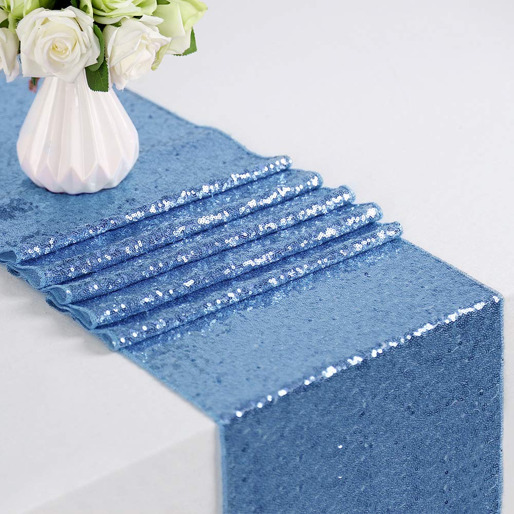 4 Buah Taplak Meja Payet Glitt - Table Runner Sequin ulasan dan harga