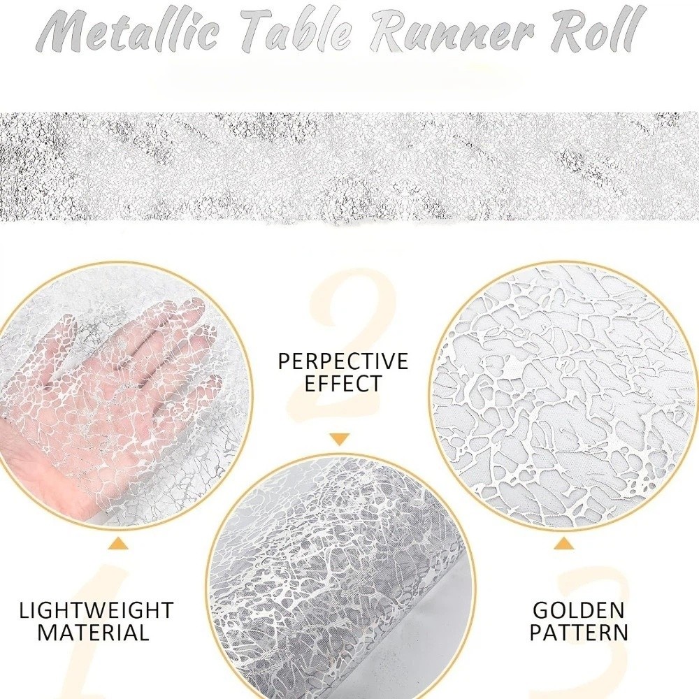 Taplak Meja Berkilau Pola Keka - Table Runner Sequin ulasan dan harga