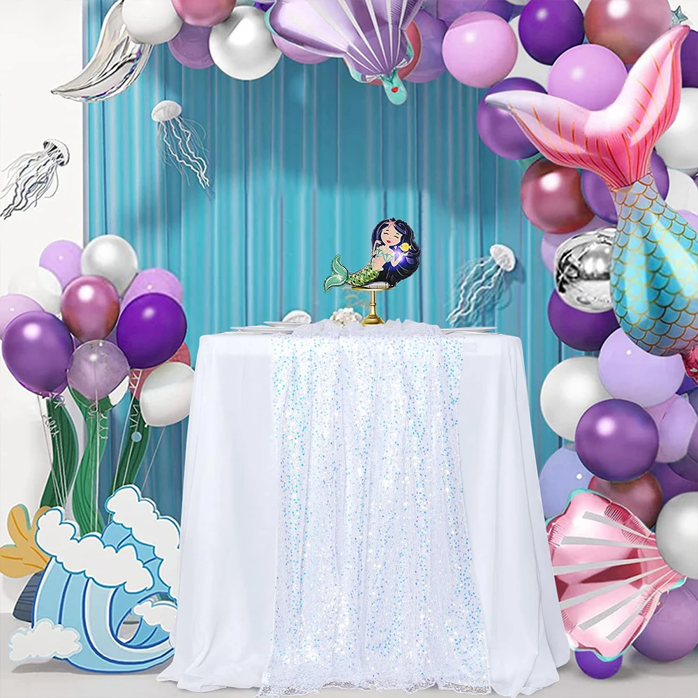 1 Pak Taplak Meja Payet Dekora - Table Runner Sequin ulasan dan harga
