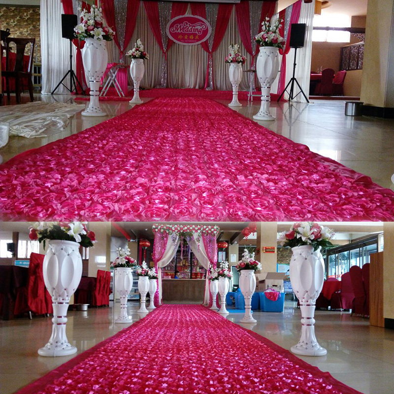 Kain Satin 10 Yard Motif Bunga - Wedding Backdrop Curtain ulasan dan harga