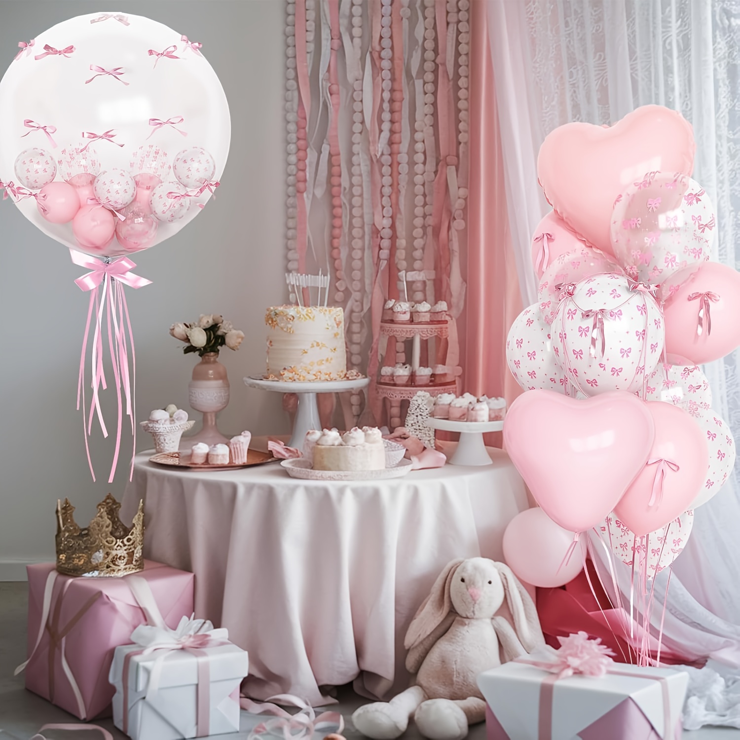 34pcs Balon Latex Foil Bentuk  - Wedding Supply Bulk ulasan dan harga