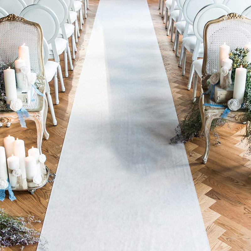 Karpet putih pernikahan Anti l - Aisle Runner White ulasan dan harga