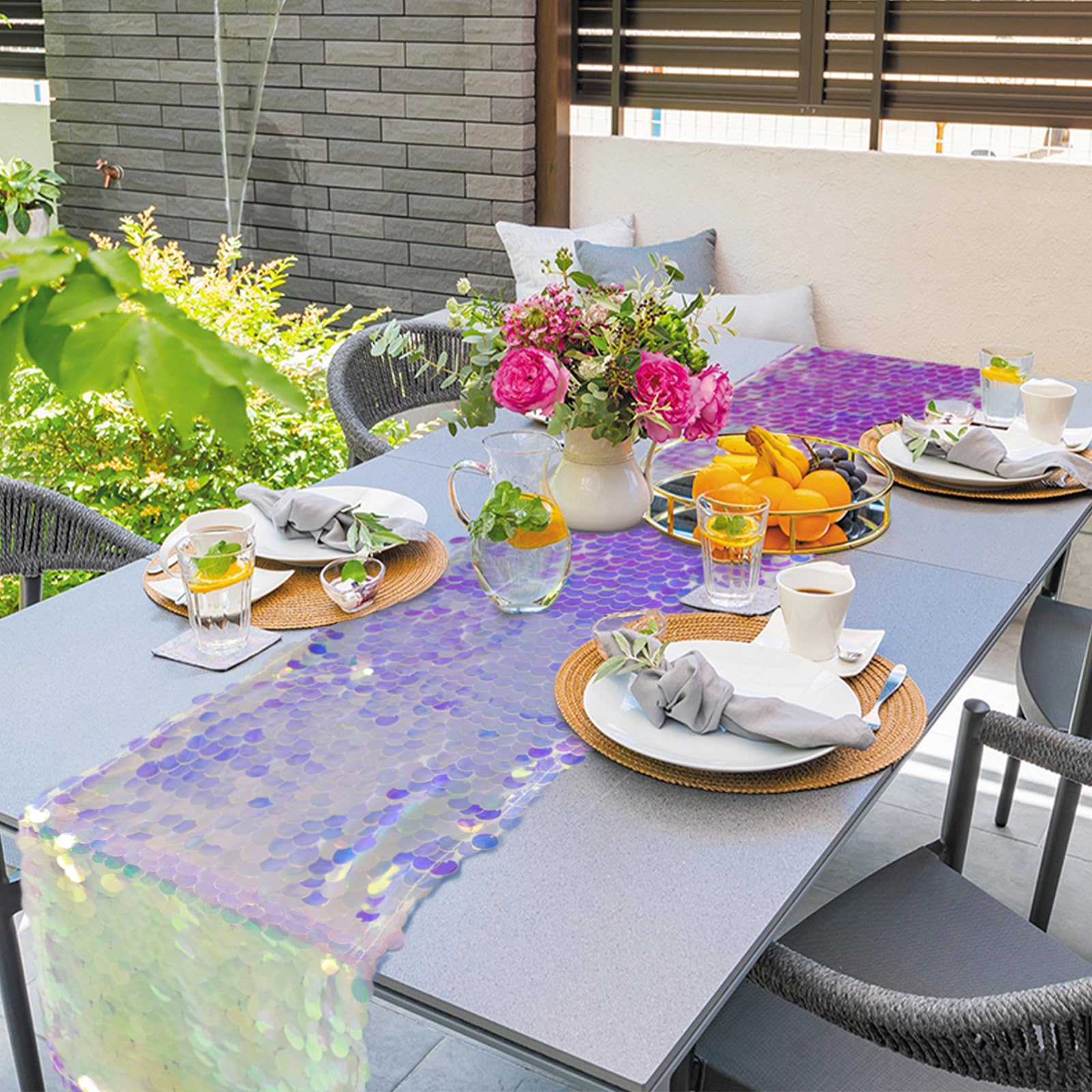 Taplak Meja Pesta Putri Duyung - Table Runner Sequin ulasan dan harga