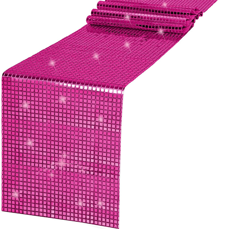 Taplak meja berkilau, taplak m - Table Runner Sequin ulasan dan harga