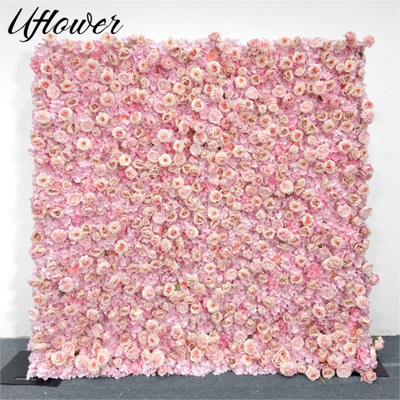 Dinding Bunga Kain Hydrangea M - Wedding Backdrop Curtain ulasan dan harga