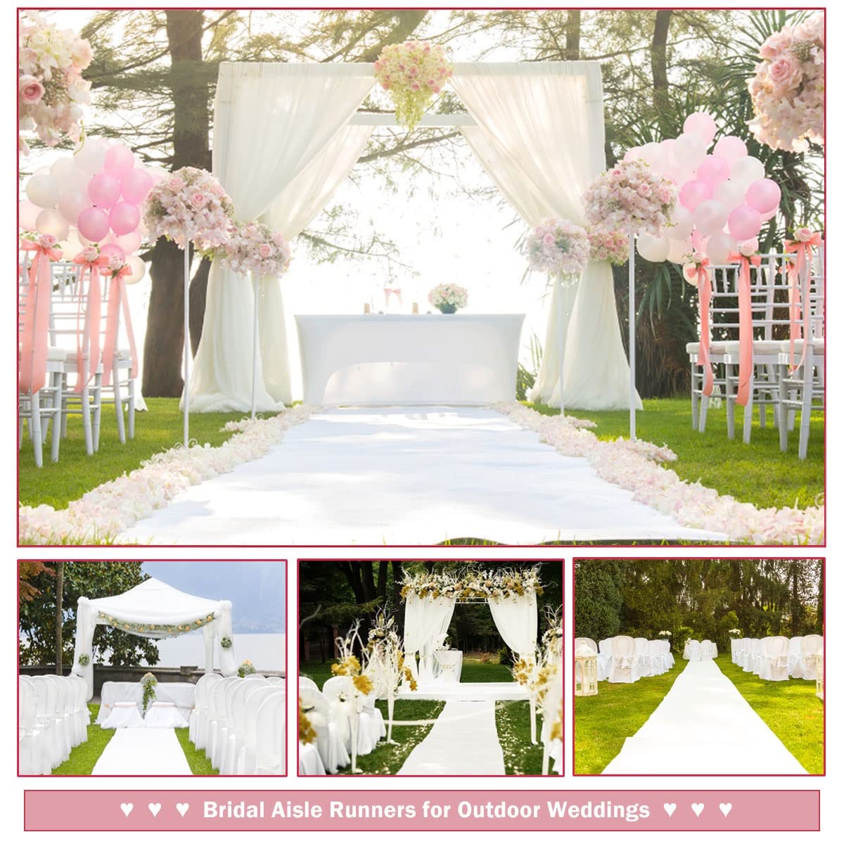 Karpet putih pernikahan Anti s - Aisle Runner White ulasan dan harga