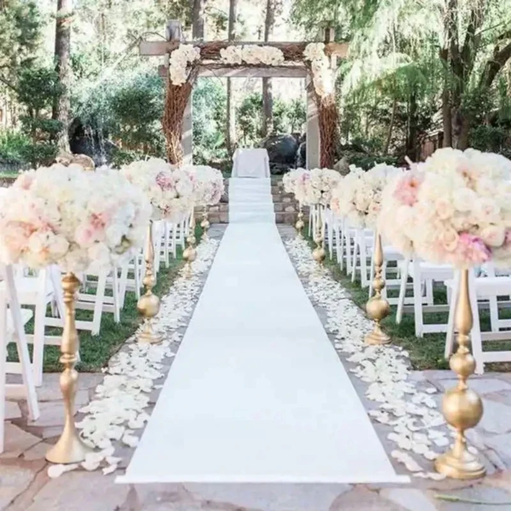 Karpet Lorong Pernikahan Elega - Aisle Runner White ulasan dan harga