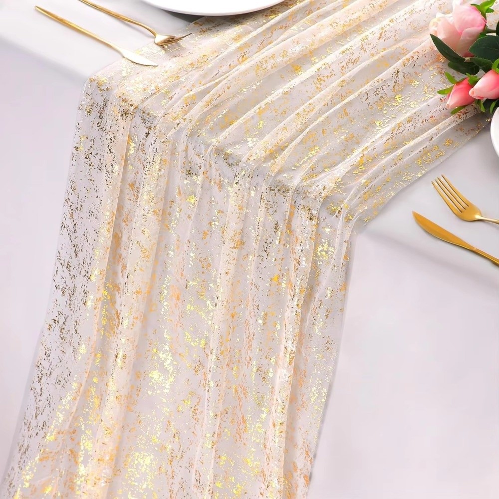 Taplak Meja Berkilau Emas deng - Table Runner Sequin ulasan dan harga